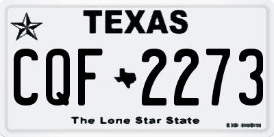 TX license plate CQF2273