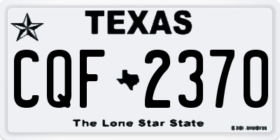 TX license plate CQF2370