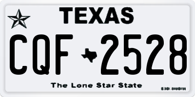 TX license plate CQF2528