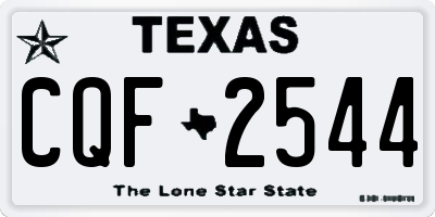 TX license plate CQF2544