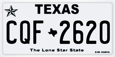 TX license plate CQF2620