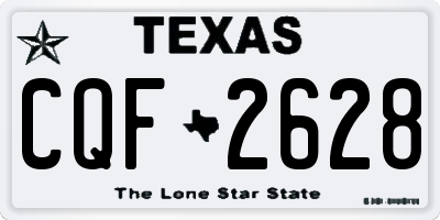 TX license plate CQF2628