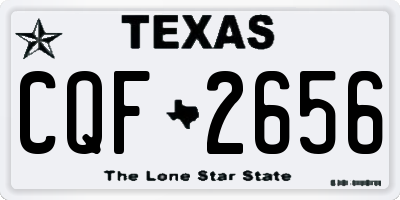 TX license plate CQF2656