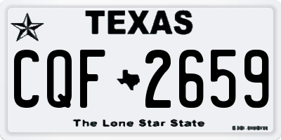 TX license plate CQF2659