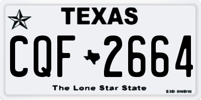 TX license plate CQF2664