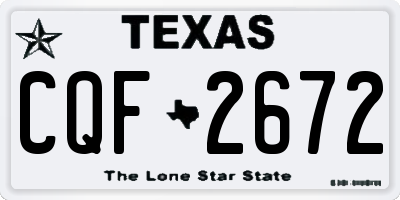 TX license plate CQF2672