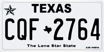 TX license plate CQF2764