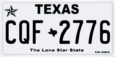 TX license plate CQF2776