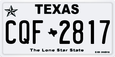 TX license plate CQF2817