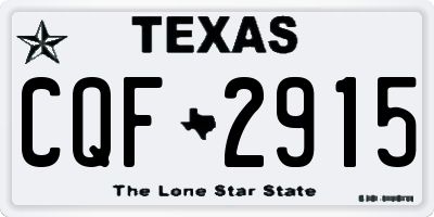 TX license plate CQF2915