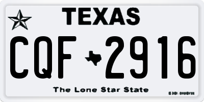 TX license plate CQF2916