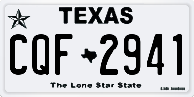 TX license plate CQF2941