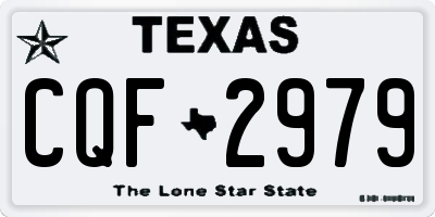 TX license plate CQF2979