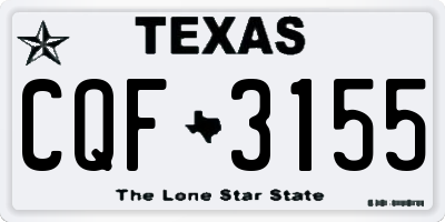 TX license plate CQF3155
