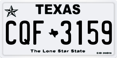 TX license plate CQF3159