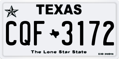 TX license plate CQF3172