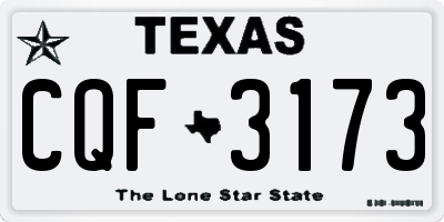 TX license plate CQF3173