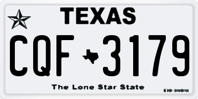 TX license plate CQF3179