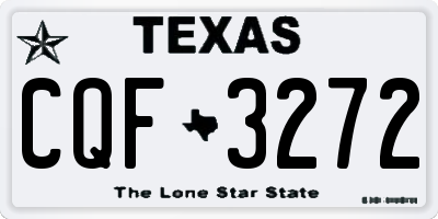 TX license plate CQF3272