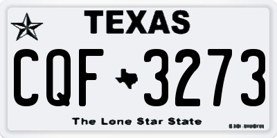 TX license plate CQF3273
