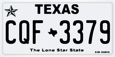 TX license plate CQF3379