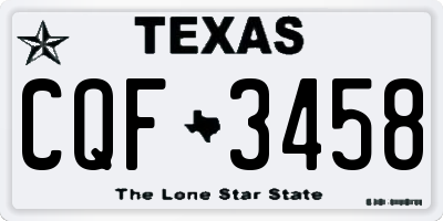 TX license plate CQF3458
