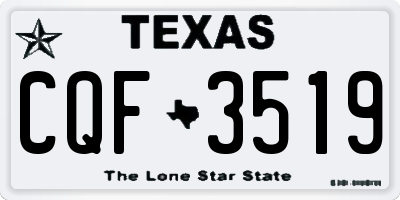 TX license plate CQF3519