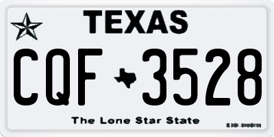 TX license plate CQF3528