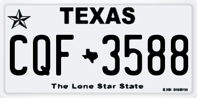TX license plate CQF3588