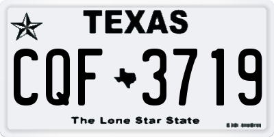 TX license plate CQF3719