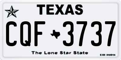 TX license plate CQF3737