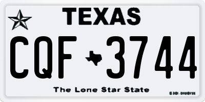 TX license plate CQF3744
