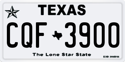 TX license plate CQF3900
