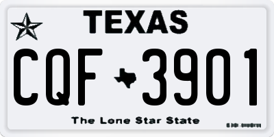 TX license plate CQF3901