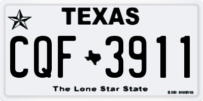 TX license plate CQF3911