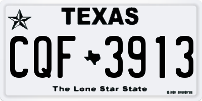 TX license plate CQF3913