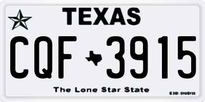 TX license plate CQF3915