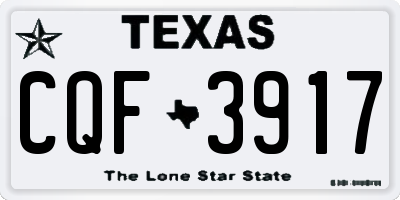 TX license plate CQF3917