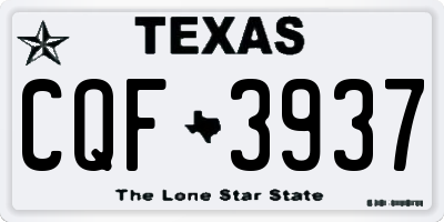 TX license plate CQF3937