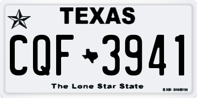 TX license plate CQF3941