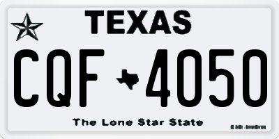 TX license plate CQF4050