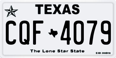 TX license plate CQF4079