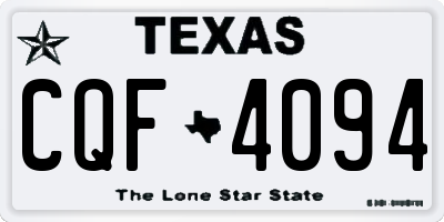 TX license plate CQF4094