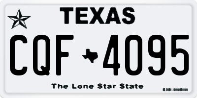 TX license plate CQF4095