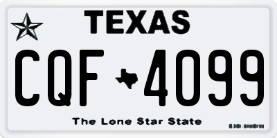 TX license plate CQF4099