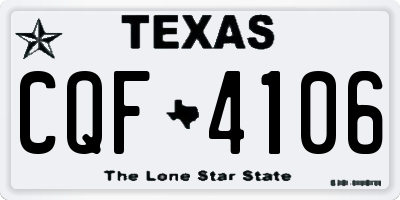 TX license plate CQF4106