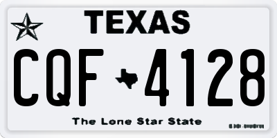 TX license plate CQF4128
