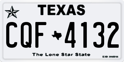 TX license plate CQF4132