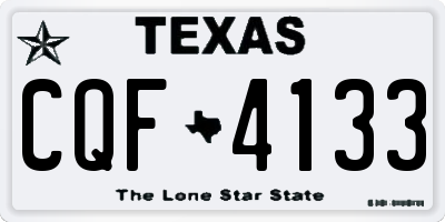 TX license plate CQF4133