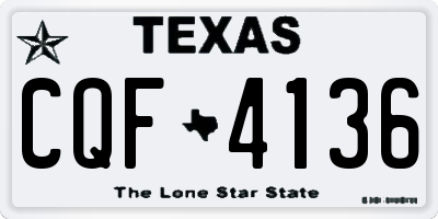 TX license plate CQF4136